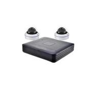 Système De Caméras De Surveillance De Sécurité CCTV 8CH AHD DVR 5 en 1 | Kit Caméra Dôme Métal 5MP Mini Intérieur Extérieur(2T,2PCS 5MP CAM_US PLUG)