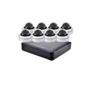 Système De Caméras De Surveillance De Sécurité CCTV 8CH AHD DVR 5 en 1 | Kit Caméra Dôme Métal 5MP Mini Intérieur Extérieur(None,8PCS 5MP CAM_UK PLUG)
