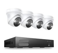 Système de caméras de surveillance - Extérieur - Système de vidéosurveillance - 4K PoE - avec 4 caméras de 5MP - Étanche