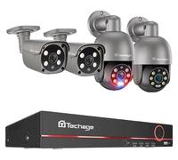 Système de caméras IP, résolution 5 MP, accès à distance, NVR 8 canaux pour 4 caméras, Aucun