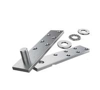 Système De Charnière À Pivot Invisible 200 Lbs Bois | Quincaillerie dissimulée, pivot de porte, construction en acier, charnière robuste(Silver Heavy)