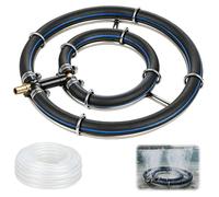 Système de circulation d'eau pour étang 2-en-1, diamètre 25 cm, en acier inoxydable 304