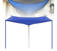 Système de collecte d'eau de pluie avec tuyau, sac récupérateur de pluie réutilisable pour jardin, pelouse, raccord de drainage de toit, inverseur d'eau pour jardin, balcon, camping, bleu, 93,5 x 45