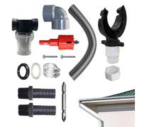Système de collecte d'eau de pluie, kit de raccordement de citerne, kit de déviation de récupération d'eau de pluie , système de collecte d'eau de pluie pour la collecte d'eau de pluie