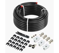 Système de conduits d'air - 100 mètres de tuyau flexible avec structure en aluminium et en polyéthylène haute densité (PEHD)