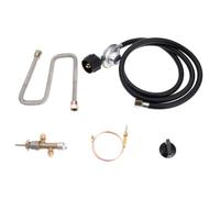 Système de contrôle du gaz Propane pour foyer, 1 kit, Kit régulateur, tuyau 600mm, Thermocouple M8, ligne flexible sans sifflet 24 pouces