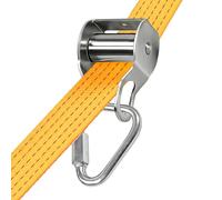 Système de corde avec poulie, patin robuste en acier inoxydable avec corde - Système de travail d'oiseaux - Pour chasse, treuil, garage, plafond, camping, vélo, chargement, seau, panier