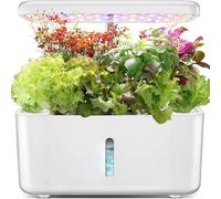 Système de Culture hydroponique, 8 dosettes de Jardin d'herbes aromatiques d'intérieur, avec lumière de Croissance LED et minuterie Automatique, kit de Culture Intelligent