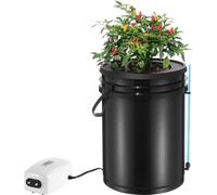 Système de culture hydroponique DWC Culture en eau profonde avec goutte-à-goutte supérieur 1 seau 5 gallons