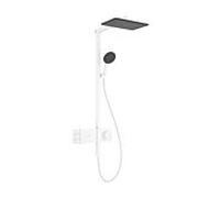 hansgrohe Raindance Alive Q système de douche 210/340 2-jet EcoSmart avec ShowerSelect Comfort, 24591700, Couleur: Blanc mat