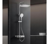 Système de douche avec thermostat, ensemble complet, finition chrome, modèle L38