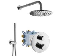 Système de douche complet PaulGurkes avec douche pluie et corps encastré