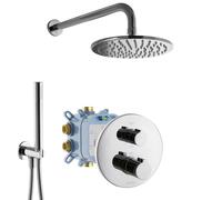 Système de douche complet PaulGurkes avec douche pluie et corps encastré