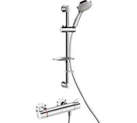 Système de douche Delabie avec thermostat de douche Securitouch, modèle H9741, avec fonction STOP/CHECK