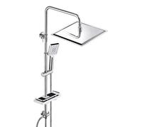 Système de douche, douche à effet pluie, colonne de douche pour salle de bain, avec douchette à main et pommeau de douche principal, dimensions 25x25 cm