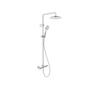 Duravit Ensemble de douche mural TH4280008010 – mitigeur thermostatique, 3 jets, chromé