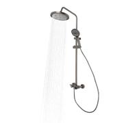 Système de douche en acier inoxydable avec douchette, robinet | Kit de douche avec 3 modes de sortie d'eau, mitigeur de douche complet économe en eau