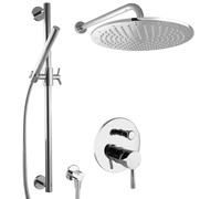 Système de douche encastré complet PaulGurkes avec barre de douche