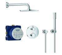 Système de douche encastré Grohe Grohtherm avec Rainshower Cosmopolitan 210, inverseur 2 voies intégré, 2 consommateurs, chromé, 34732000