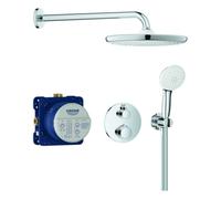 Système de douche GROHE Grohtherm, set complet comprenant un corps d'encastrement, Tempesta 250 Rainshower et une douchette à main Tempesta 110, 34872000