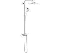 Système de douche Grohe Rainshower SmartActive 310 avec mitigeur thermostatique, montage mural, GROHE EcoJoy, 26648000