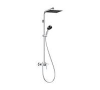 Système de douche Hansgrohe Activera Q 28747000, pommeau de douche 290 x 180 mm, 1 jet, chromé
