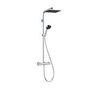 Système de douche Hansgrohe Activera Q 28749000, pommeau de douche 290 x 180 mm, 1 jet, chromé