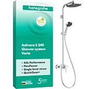 hansgrohe Activera S Colonne de douche en applique, Mitigeur monocommande, 28875000,