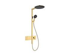 Système de douche hansgrohe Raindance Alive S 24595990 2 modes de pulvérisation avec ShowerSelect Comfort , optique or poli