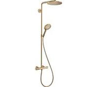Système de douche Hansgrohe Raindance S 28825140 1 jet PowderRain économie d'eau+ avec thermostat, EcoSmart+, 6 l/min, bronze brossé