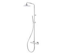 Herzbach Living Spa Colonne de douche en applique avec mitigeur thermostatique, 11.988220.1.01,