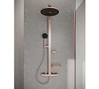 système de douche Ideal Standard Alu+ BD583RO avec thermostat Ceratherm , 2 Ablagen , rose