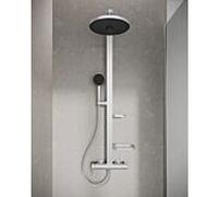 Système de douche Ideal Standard Alu+ BD584SI avec mitigeur de douche, cartouche FirmaFlow, 2 Ablagen , argent
