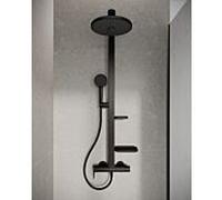 Système de douche Ideal Standard Alu+ BD584XG avec mitigeur de douche, cartouche FirmaFlow, 2 Ablagen , Silk Noir