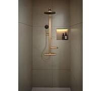Système de douche Ideal Standard CerathermAlu+ BD583BR 356 x 501 x 1113 mm, 2 étagères, douchette et pommeau de douche, bronze