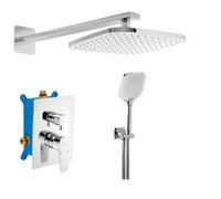 Novaservis Metalia 58 - Ensemble de douche avec mitigeur encastré, 23x23 cm, 3 jets, chrome SADA58051R,0