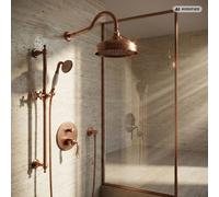 Système de douche PaulGurkes en cuivre, style antique, ensemble de douche