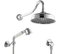 Système de douche PaulGurkes Nostalgie sans robinet, douche pluie avec ensemble