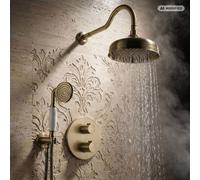 Système de douche PaulGurkes Set encastré Douche pluie Rétro Nostalgie
