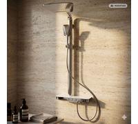 Système de douche PaulGurkes Shower SECLECT avec douche pluie en cascade