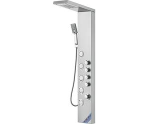 Système de douche SucceBuy, tour de douche avec 4 modes de douche, chute d'eau, cascade, 5 jets de massage pour tout le corps et douchette à main avec 3 réglages et un flexible de 59 pouces