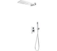 vidaXL Système de douche acier inoxydable 201 argenté