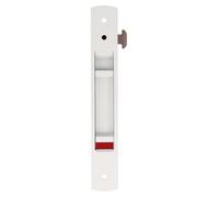 Système de fermeture encastré pour fenêtres coulissantes en aluminium, dimensions 192 x 28 mm, couleur blanche