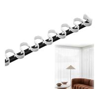 Système de fixation au plafond réglable en aluminium pour rideaux plissés ondulés, 100 à 600 cm, parfait pour la décoration de la maison et les traitements de fenêtre - Installation facile