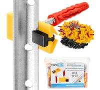 Système de fixation pour lattes en plâtre - Support + chevilles 6 x 30 / 50 moulures encastrées X100