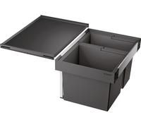 Système de gestion des déchets Flexon II 60/2, avec 2 bacs de 30 litres et 19 litres, pour meuble de cuisine de 60 cm de large
