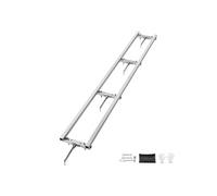 VEVOR Système de Guidage de Scierie sur Rail 274 cm Guide de Fraisage de Moulin à Scie à Chaîne 4 Barres Transversales Rail de Guidage pour Scierie Réglable en Aluminium pour Constructeurs Menuisiers