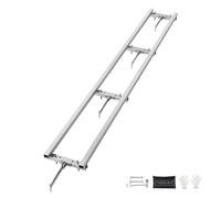 VEVOR Système de Guidage de Scierie sur Rail 274 cm Guide de Fraisage de Moulin à Scie à Chaîne 4 Barres Transversales Rail de Guidage pour Scierie Réglable en Aluminium pour Constructeurs Menuisiers