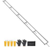 Système de guide-chaîne de scierie - Kit de fraisage pour tronçonneuse - Longueur 4,5 m - 6 barres transversales - Aluminium - Avec 4 cales