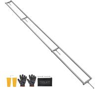 Système de guide-chaîne de scierie VEVOR 3,66m, 4 kits de fraisage pour tronçonneuse à traverse, système de guide-chaîne en aluminium pour tronçonneuse, 2 cales, kit de guidage de fraisage de guide-ch